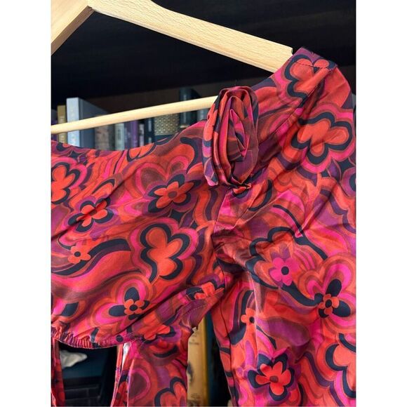 NWT For Love & Lemons Davina High Low Maxi Dress Size Small $250 MSRP - Picture 9 of 14